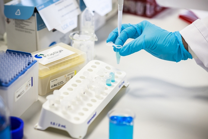 Inopsys lab analysing water samples for PFAS removal